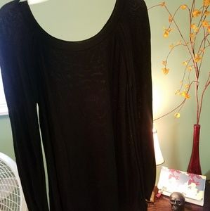 Crew neck black sweater